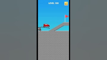 Draw Bridge Game Play Level 103 Shots Viral Trending Game 🎮🎯