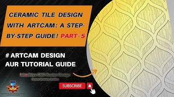 Ceramic Tile Design with ArtCam A Step by Step Guide! Part 5 #ishadhiyacnc  #ceramictiles #design