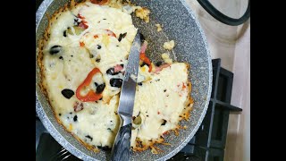 Домашняя пицца пятиминутка Пицца за 5 минут на сковороде Homemade pizza. Pizza in 5 minutes in a pan