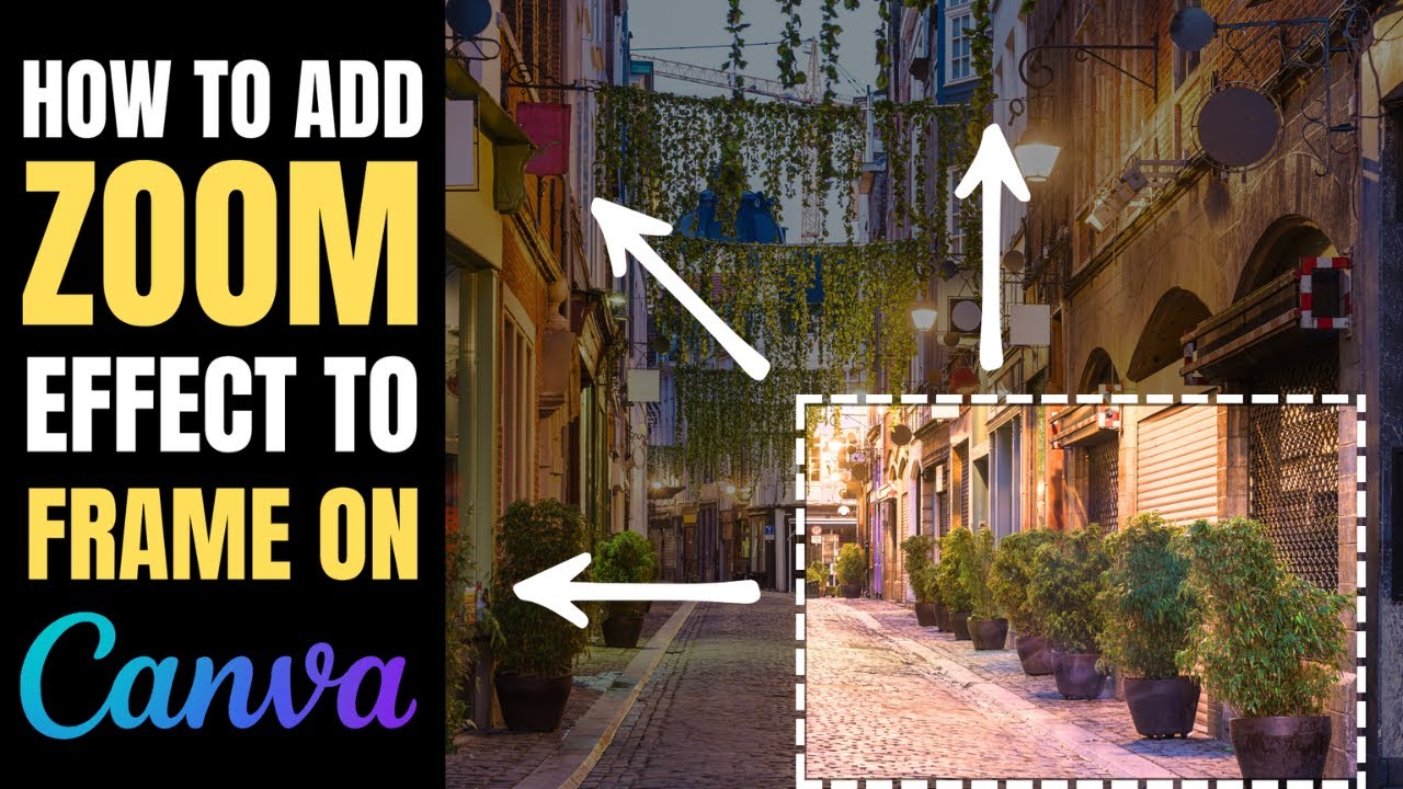 How to add ZOOM Effect to frame on Canva! | Quick Trick for STUNNING results!