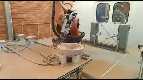 Usinagem de Móveis com Robô - Programado com SprutCAM