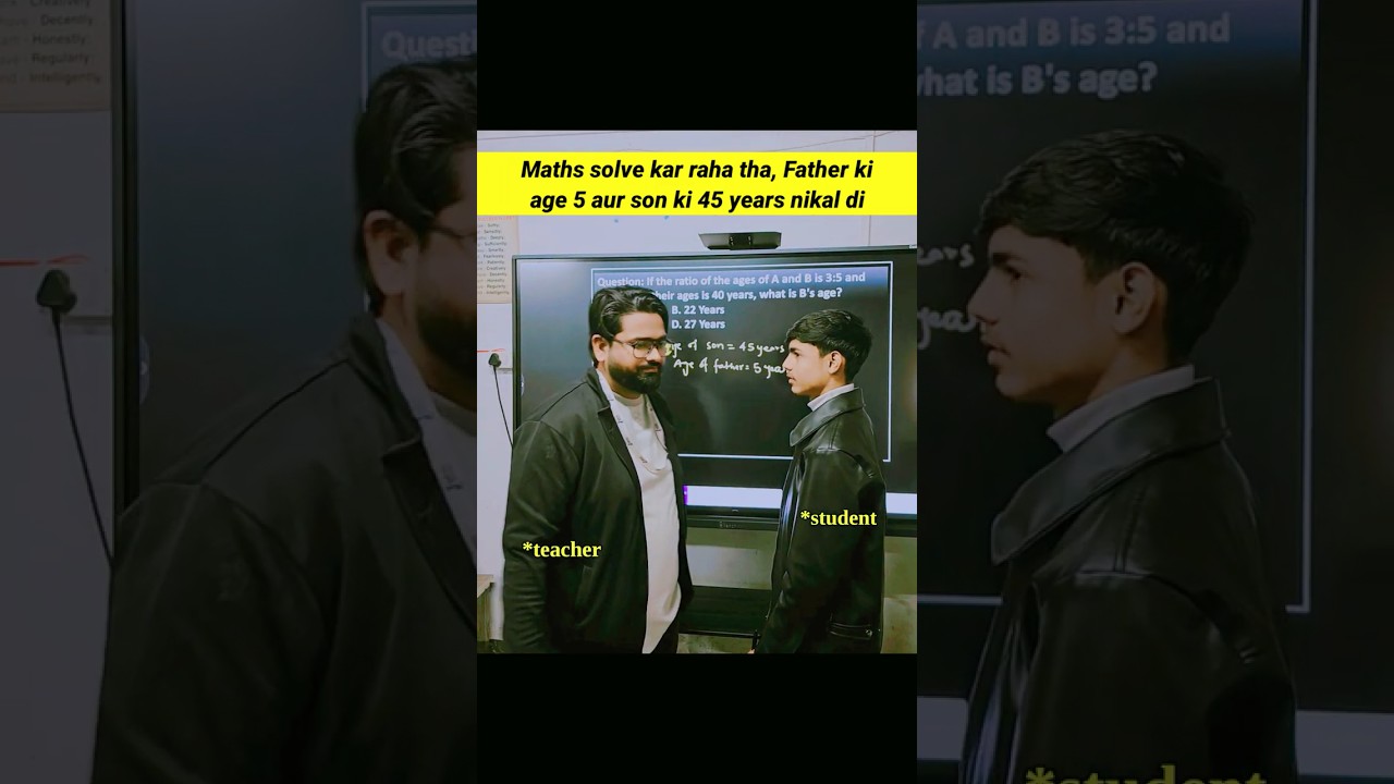 Maths Ka Ultimate Fail 😂 | Father Ki Age 5 Aur Son Ki Age 45 🤯 