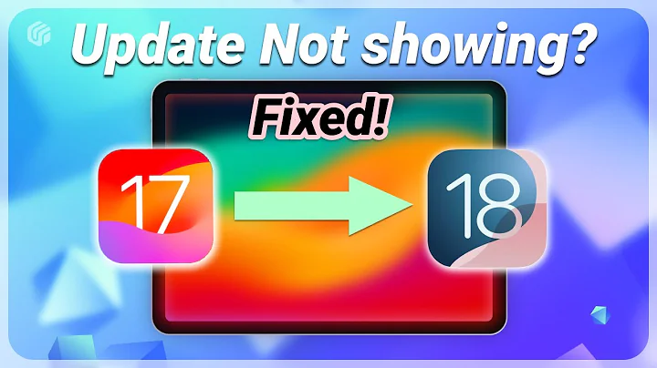 [ 2025 ] How to Update old iPad to iOS 18 | Update Not Showing