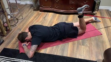 Prone Band Hamstring ISO Hold