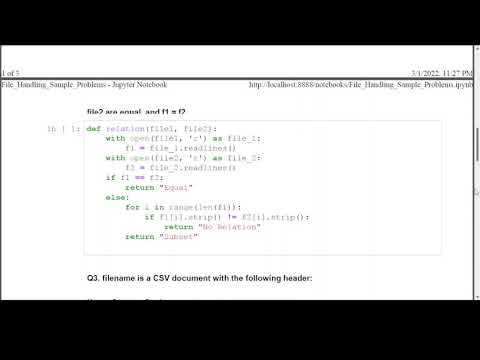 File Handling Sample Problems