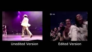 Michael Jackson - Smooth Criminal Live in Munich 1997 Unedited vs Edited Resimi