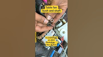 Table fan humming sound only, Not running// Table fan shaft and bush changing explained in tmail
