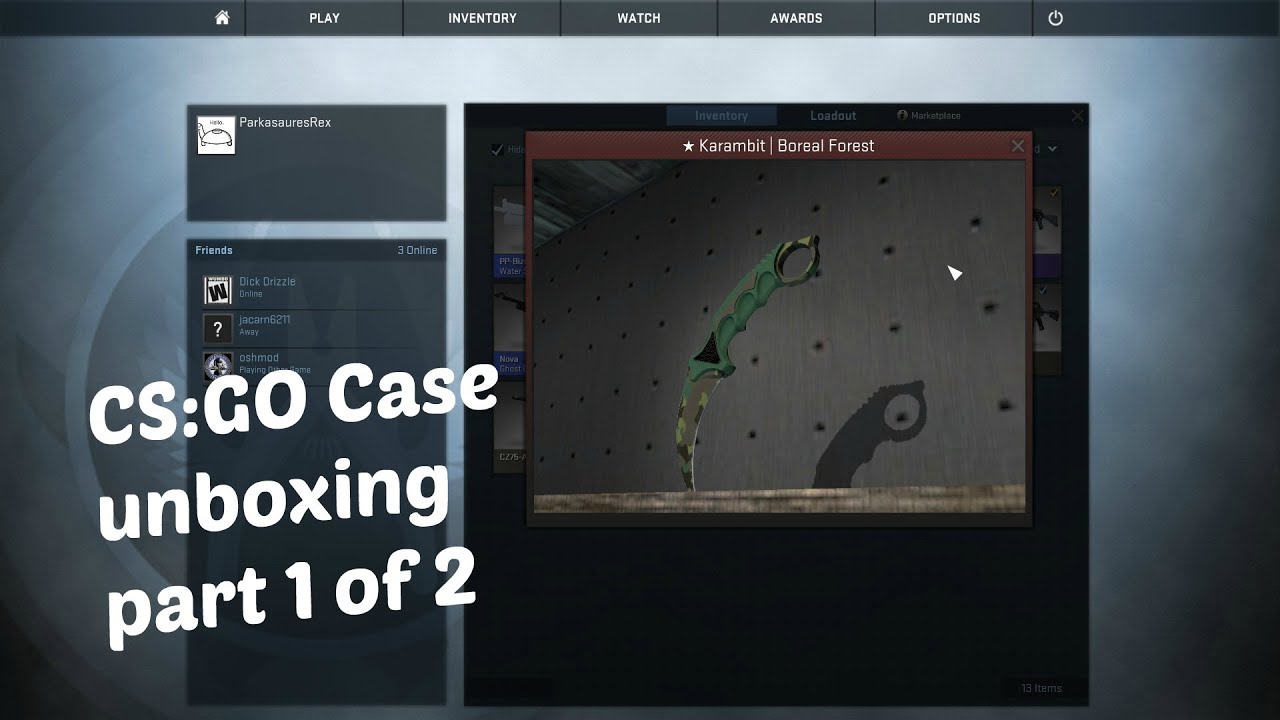Counter Strike GO Case Unboxing part 1 of 2 (Karambit Knife)! - YouTube
