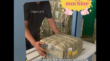 Automatic strapping machine with pp strapping roll for carton packaging