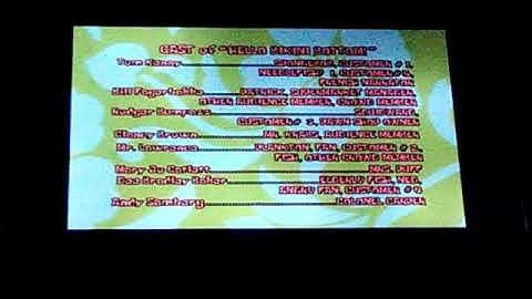 Spongebob Hello Bikini Bottom! Credits