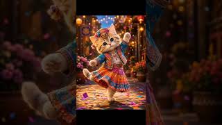 🐱 Dancing Cat Takes Over the Dance Floor! 💃 | Funny Cat Shorts