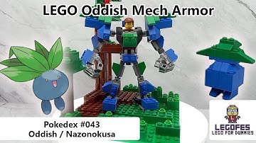 LEGO POKEMON MECH - Pokedex 043 Oddish / Nazonokusa (Tutorial Build & Armor Robot Mode)
