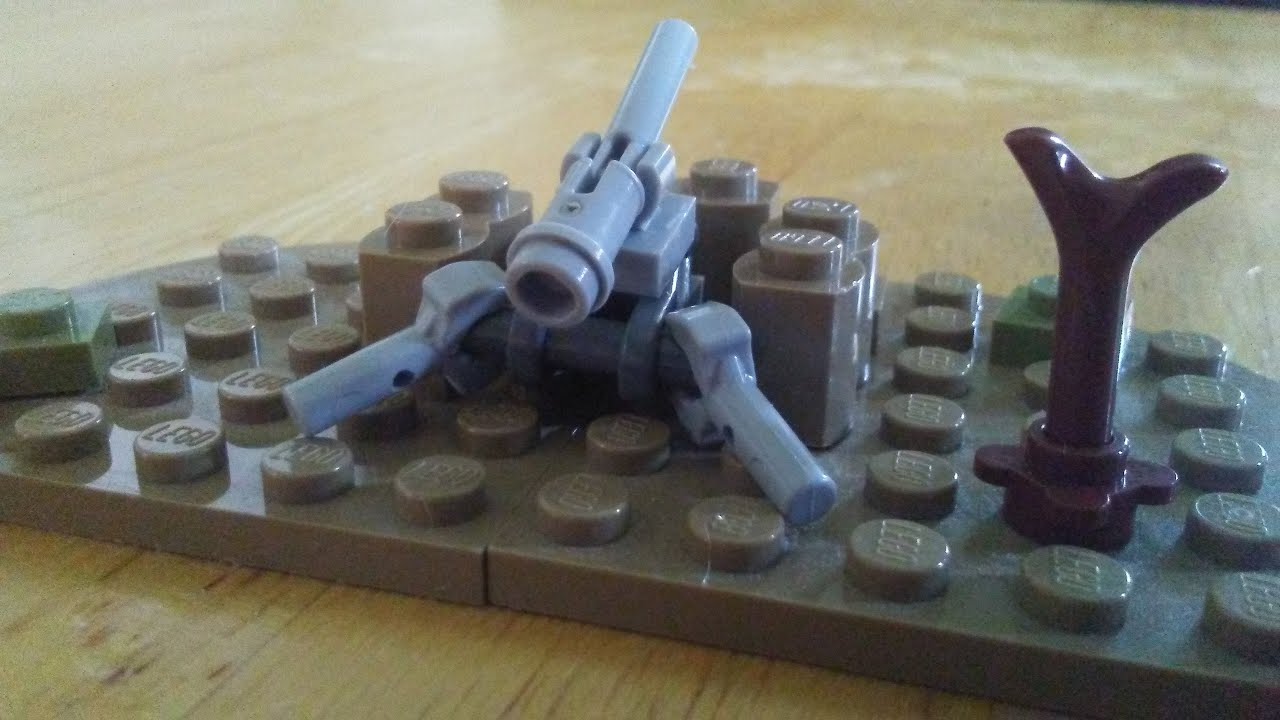 How To Build A Micro Lego Ww2 Artillery Scene Youtube