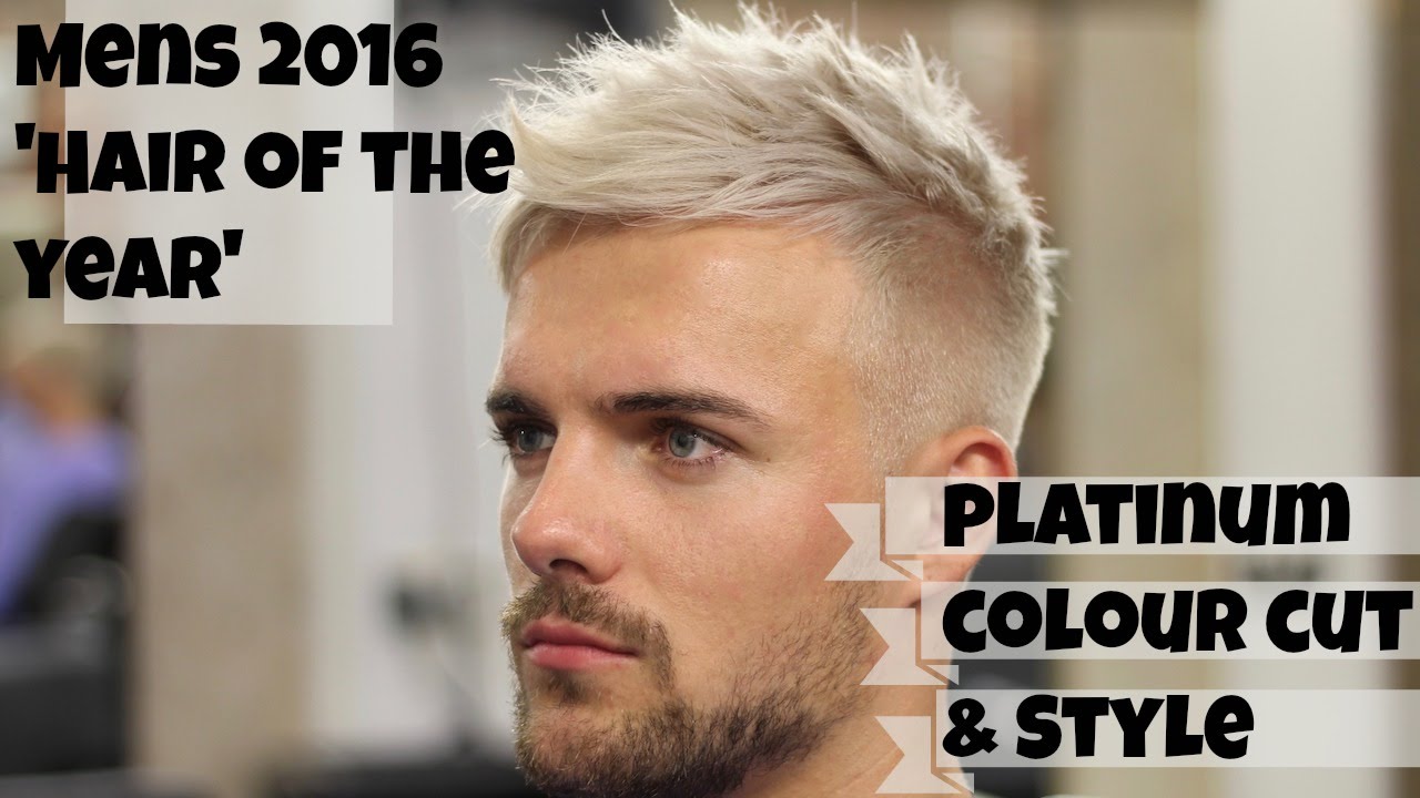 Mens 2016 'Hair of the Year' Platinum Colour Cut & Style 