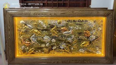 Bức Tranh Cửu Ngư Quần Hội Đẹp Nhất Hiện Nay