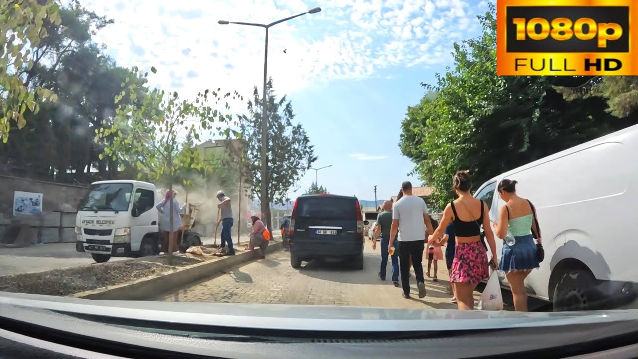 Çanakkale Ayvacık | Çarşı ve Şehir Merkezi Turu | City Center Driving Tour | 1080p | UHD | 2024 |