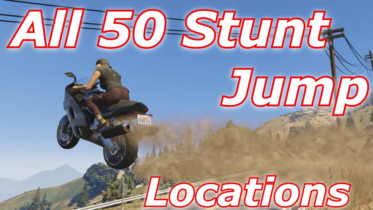 All 50 Stunt Jump Locations In GTA 5 YouTube 