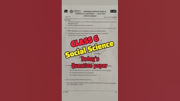 class 6 Social science onam exam question paper 2025