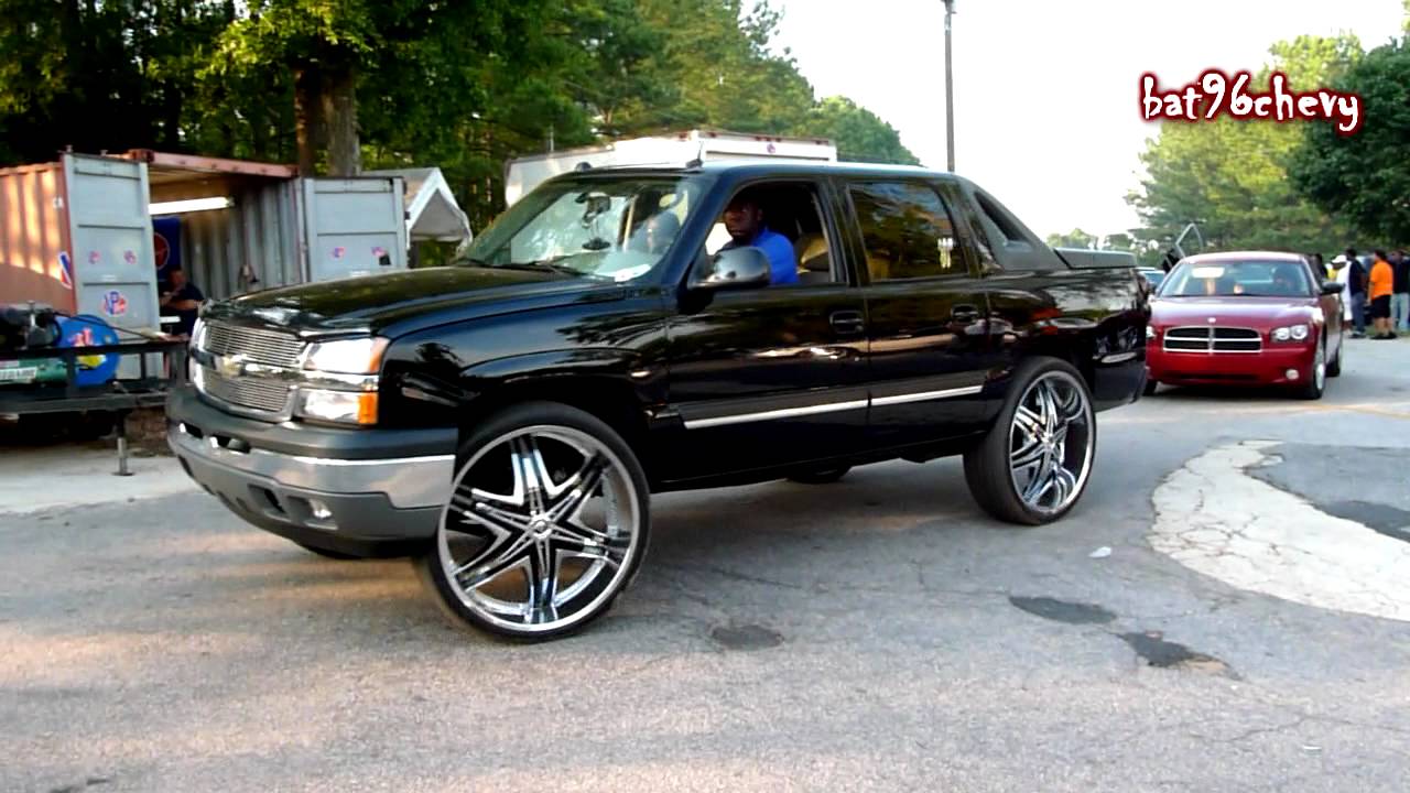 Chevy Avalanche Truck On 30 Diablo Elite Wheels Hd You