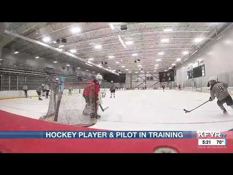 Hayden Ritter finds balance between hockey and the skies