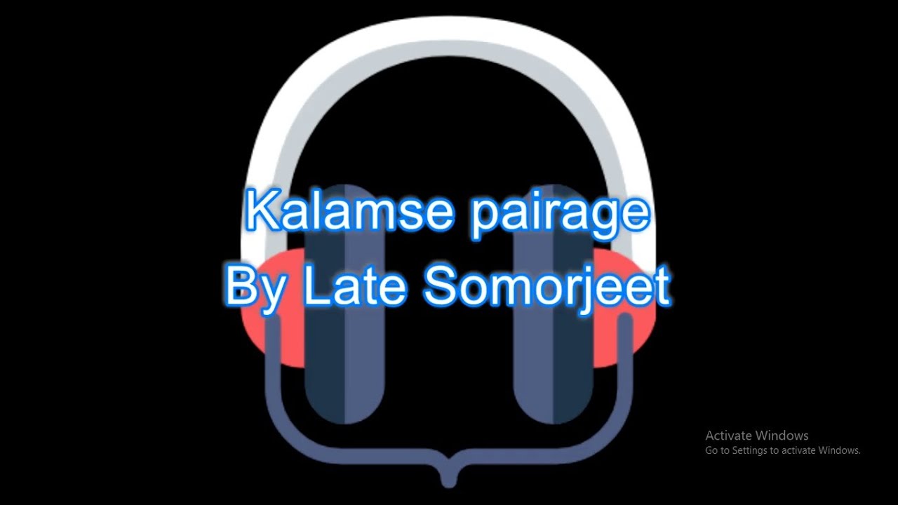 Kalamse Pairage karaoke with lyrics ll Late Somorjeet ll