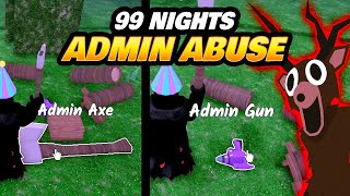 Using Admin Items During Update Party In 99 Nights