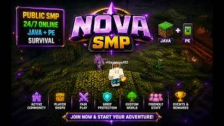 public smp server minecraft pe 1.21 24/7 online 😱 java+Bedrock 🔥 