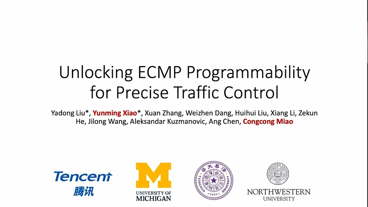 NSDI '25 - Unlocking ECMP Programmability for Precise Traffic Control