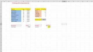 How to use Vlookup with drop-down lists and formulas