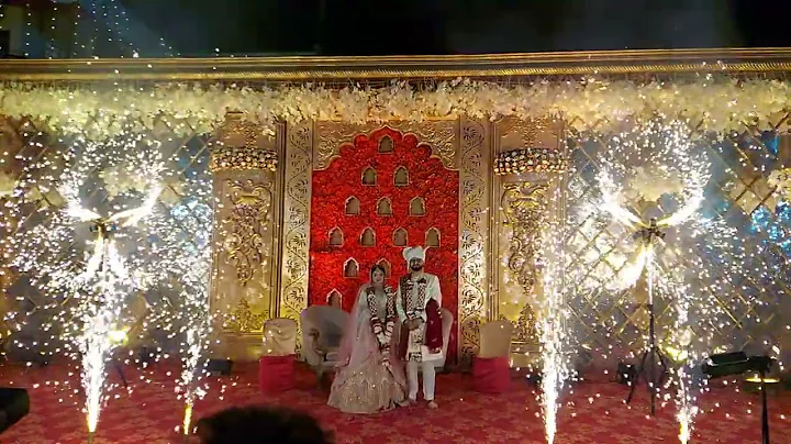 stage varmala entry by Buddham events 7772939777 #varmalaentry #ujjainwedding #weddingentry