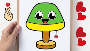Easy Table Lamp Drawing Tutorial for Kids and Beginners