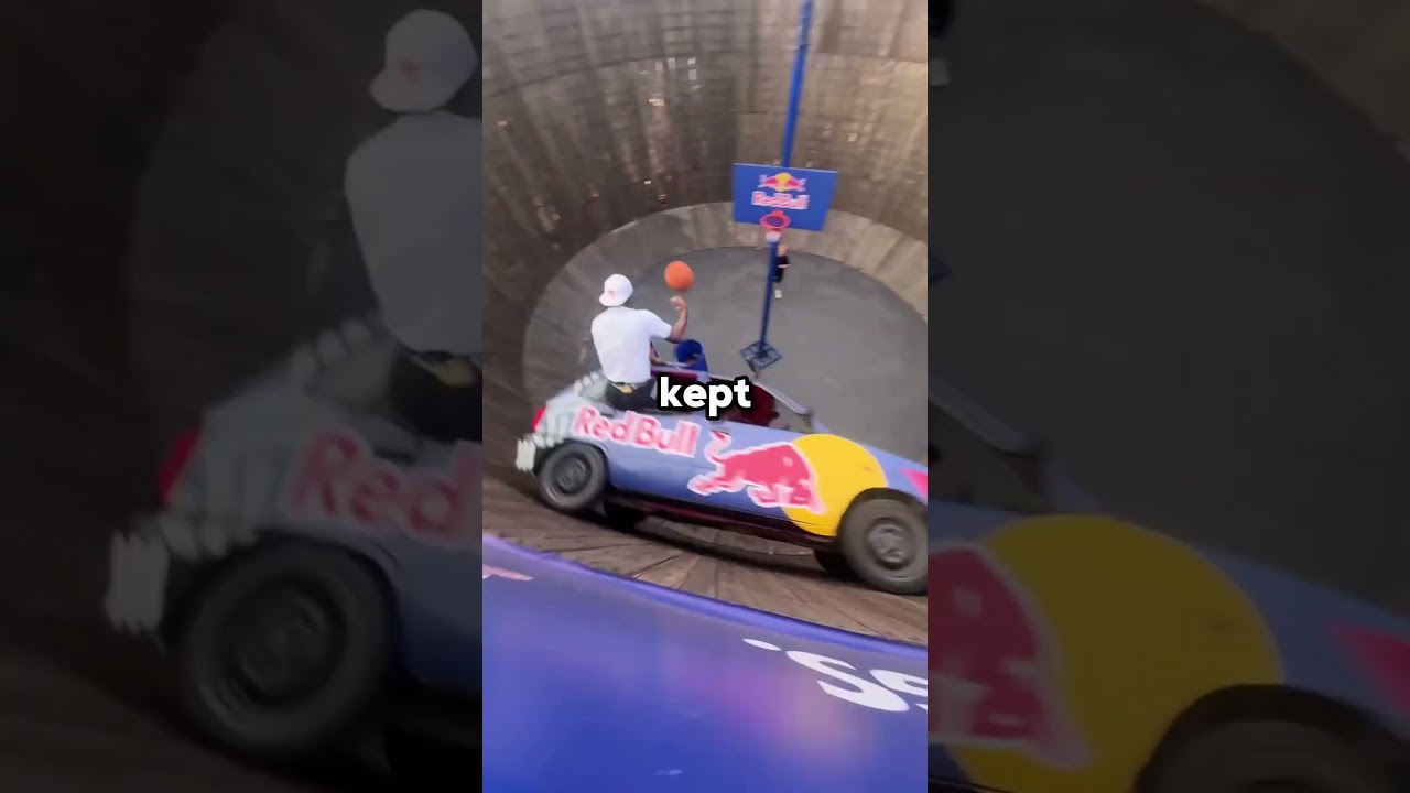 NBA player tries to MAKE a shot from a MOVING car!