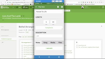 Planning Center Online -  Accessing Song Files & Content