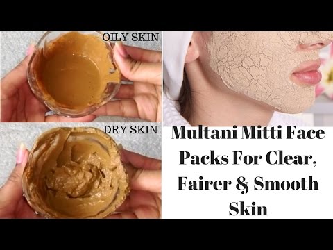 Multani Mitti 얼굴 팩은 맑고, 더 공정하고, 빛나는 피부를위한 | 여드름과 여드름 감소
