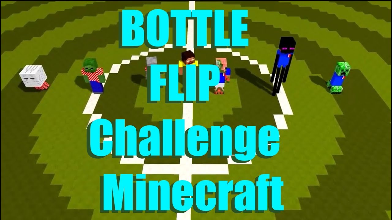 BOTTLE FLIP Challenge Minecraft YouTube