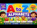 A to Z Alphabet Song for Kids 🎵 Learn ABCD with Colorful Letter | ABCD for Kids