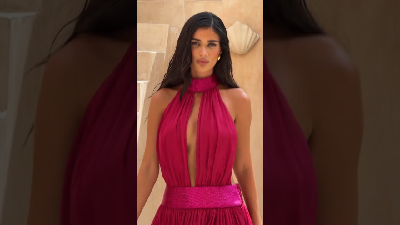 rosalina sheer maxi dress pink Shop the Rosalina Maxi Dress
