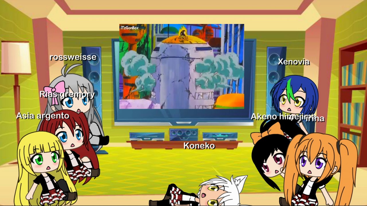 clan gremory reacciona a gohan vs 17 y 18 (leean la descripcion)