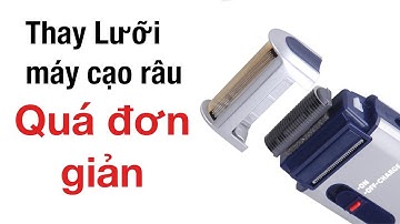 CÁCH THAY LƯỠI MÁY CẠO RÂU YANDOU [Chính Hãng]