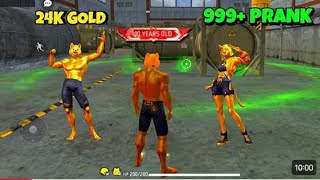 New 24K GOLD Bundle😈Garena Free Fire Max🔥Funny No Internet Prank🚫Y GAMING 