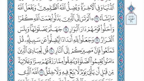 الربع الرابع من الحزب ٢٦ من القرآن الكريم - الشيخ ياسر سلامة حدر