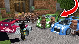 Los ALDEANOS me RETAN a una carrera de MEGA HOTWHEELS en MINECRAFT!