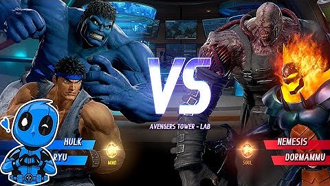 Hulk Blue, Ryu VS Nemesis, Dormammu - Marvel vs. Capcop: Infinite