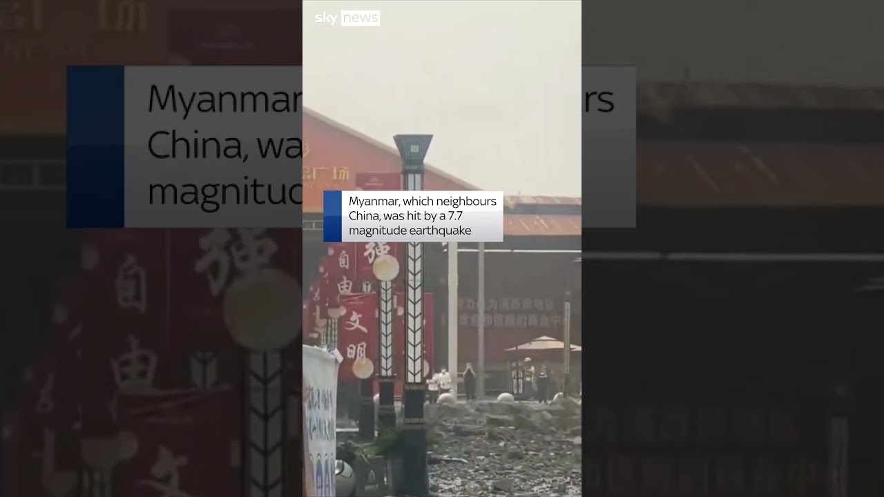 Buildings shake as earthquake tremors hit China