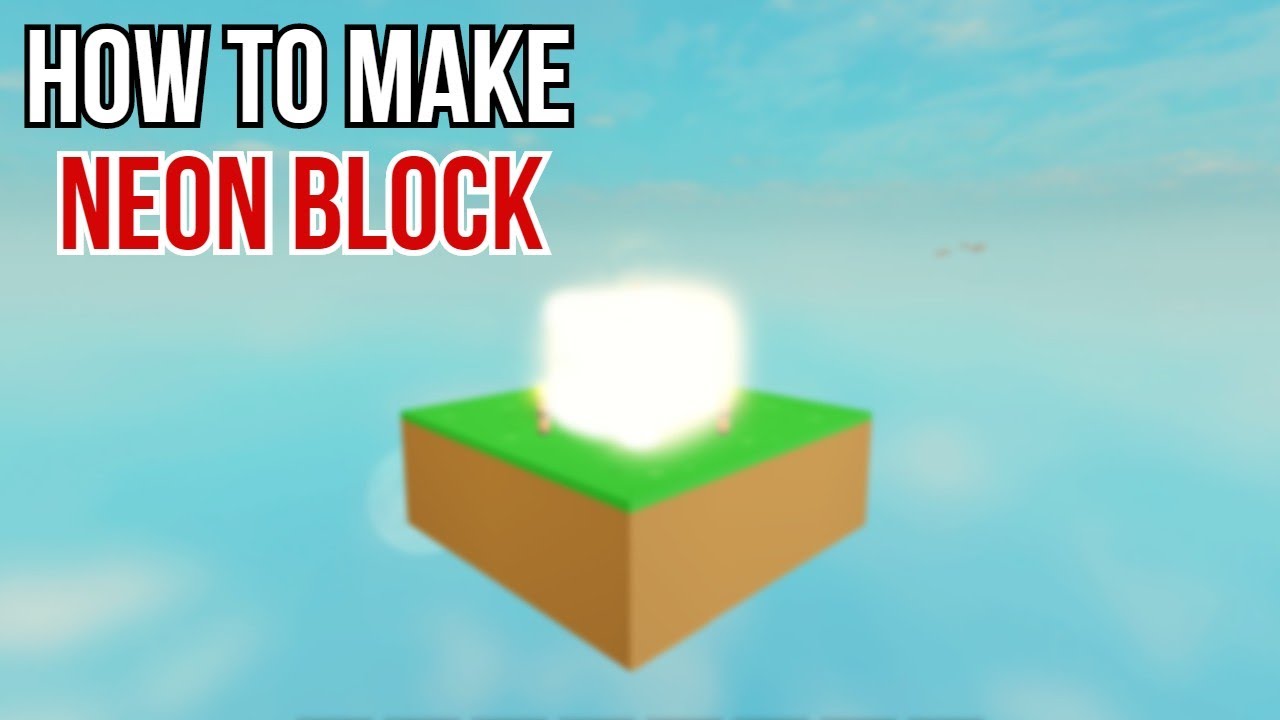 How To Make Neon Blocks Roblox Islands Youtube - roblox blocks