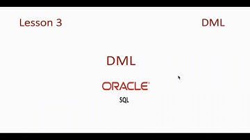 Oracle SQL/APEX  DML (4)