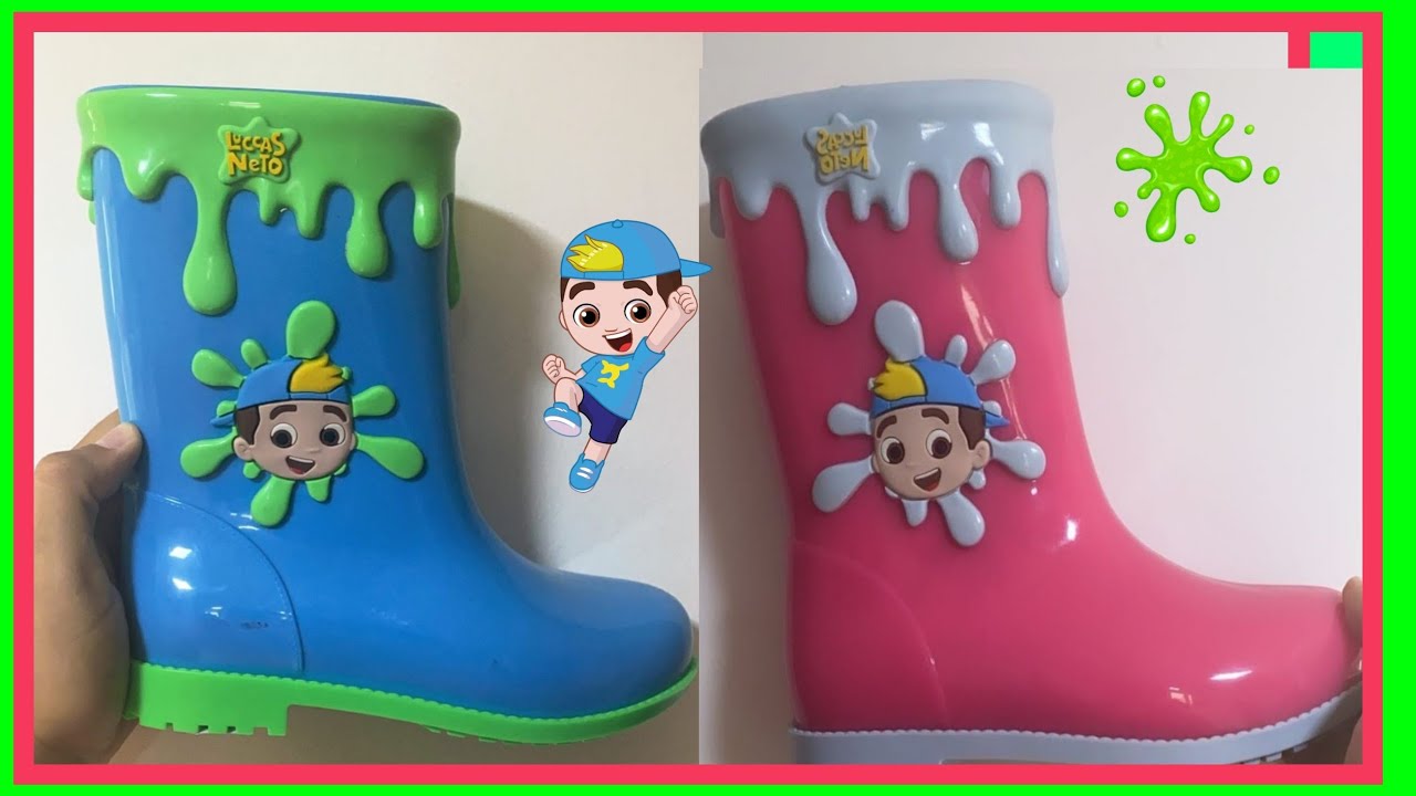 NOVAS BOTAS DE CHUVA DO LUCCAS NETO - YouTube