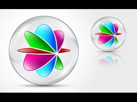 Create 3D Logo Design -GLASS MARBLE