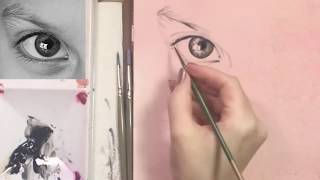 Painting Facial Features in Watercolor screenshot 1