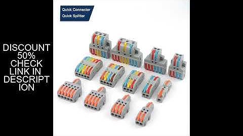 20PCS Quick Cable Splitter Push-in Wire Connector Universal Compact Conductor Wiring Terminal Block
